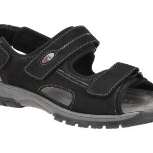 Waldl?ufer HARALD 372001 191 001 schwarz - bequeme Sandale f?r Herren