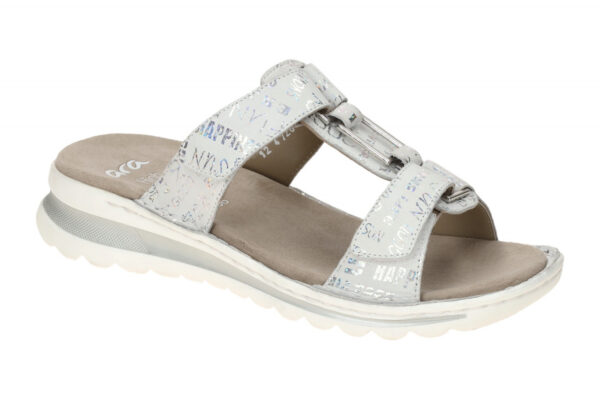 ara TAMPA 12-47206 13 hell-grau - bequeme Pantolette f?r Damen