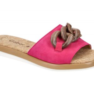 Gabor 24.510.15 pink - bequeme Pantolette f?r Damen