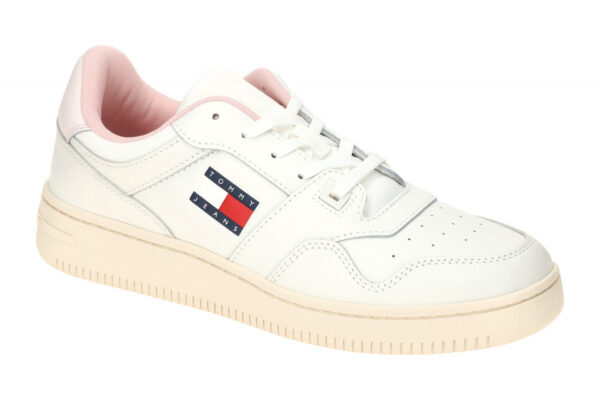 Tommy Hilfiger TJW RETRO BASKET ESS EN02505 TIO offwhite - sportliche Halbsch...