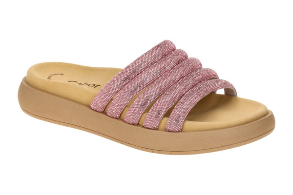 Gabor 63.752.80 rose - bequeme Pantolette f?r Damen