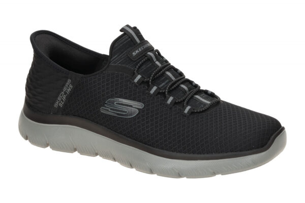 Skechers SUMMITS 232457 BKCC schwarz - Slipper f?r Herren