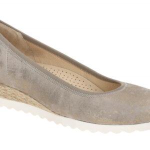 Gabor GENUA 62.641.95 grau - Ballerina - Halbschuhe - Slipper f?r Damen