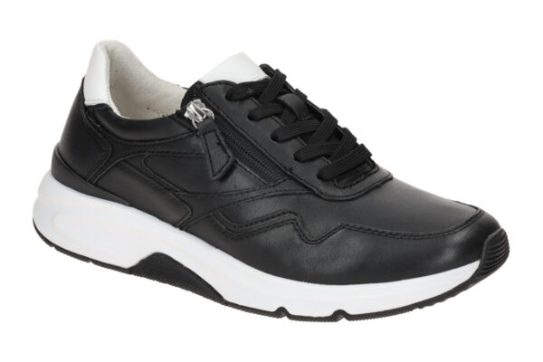 Gabor ROLLINGSOFT 66.896.67 schwarz - sportliche Halbschuhe f?r Damen