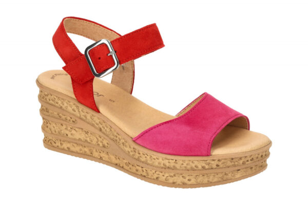 Gabor 64.651.15 pink - Riemchen Sandale f?r Damen