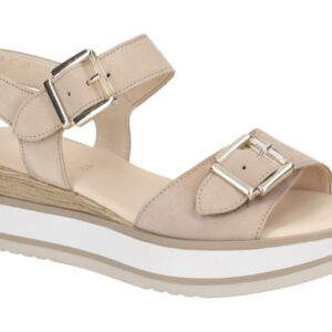 Gabor 84.684.12 grau - Riemchen Sandale f?r Damen