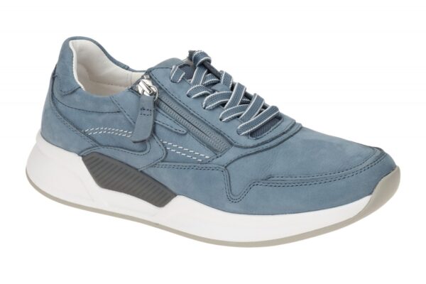 Gabor ROLLINGSOFT 46.957.26 hell-blau - sportliche Halbschuhe f?r Damen