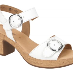 Gabor 64.764.21 wei? - Sandalette f?r Damen