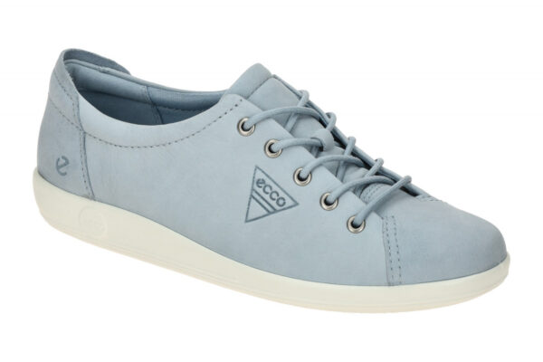 Ecco SOFT 2.0 20650302434 hell-blau - bequeme Halbschuhe f?r Damen