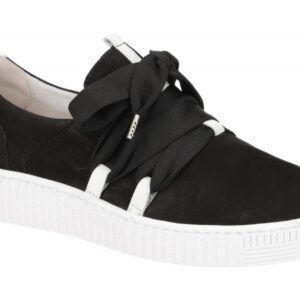 Gabor 63.333.17 schwarz - sportliche Slipper f?r Damen