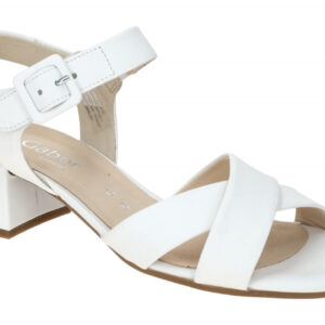Gabor 62.913.50 wei? - Riemchen Sandale f?r Damen