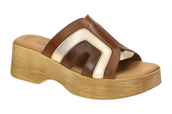 Gabor 64.521.24 braun - bequeme Pantolette f?r Damen