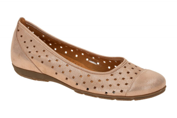 Gabor 64.169.60 rose - Ballerina - Halbschuhe - Slipper f?r Damen