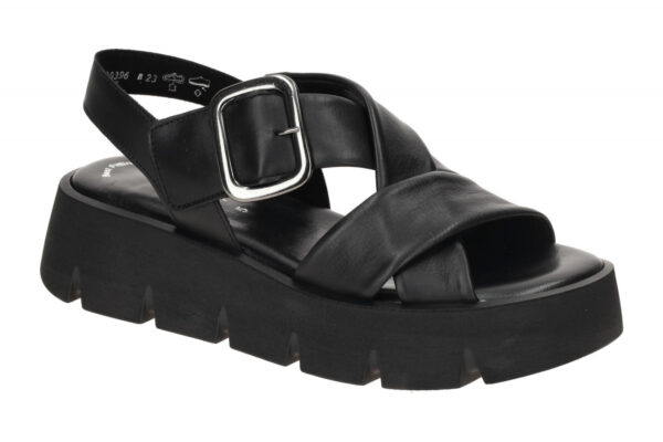 Gabor 64.752.27 schwarz - Riemchen Sandale f?r Damen