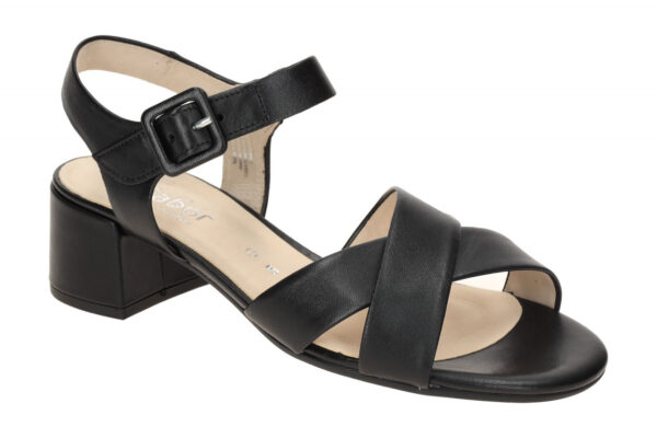 Gabor 62.913.27 schwarz - Riemchen Sandale f?r Damen