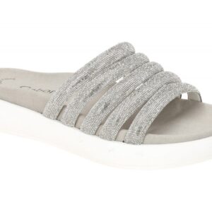 Gabor 63.752.81 silber - bequeme Pantolette f?r Damen
