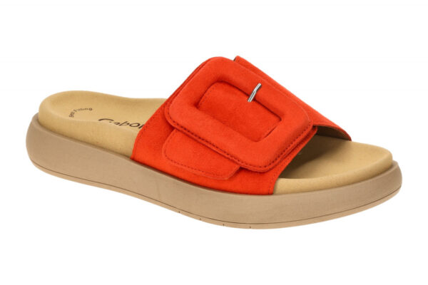 Gabor 63.751.13 orange - bequeme Pantolette f?r Damen