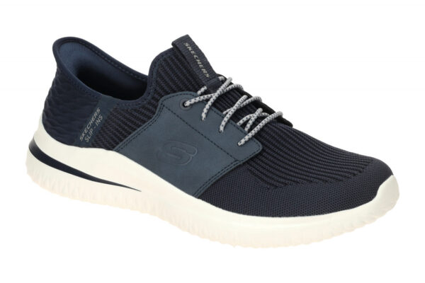Skechers DELSON 3.0 210650 NVY dunkel-blau - Slipper f?r Herren