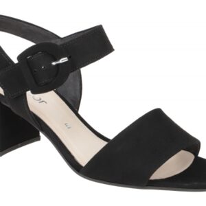Gabor 61.710.17 schwarz - Riemchen Sandale f?r Damen