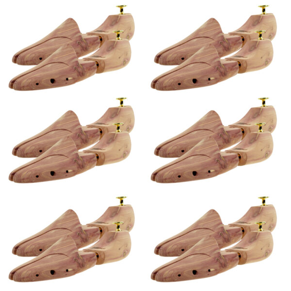 Schuhspanner aus Zedernholz Echtholz für Damen und Herren mit Doppelfeder Optima...