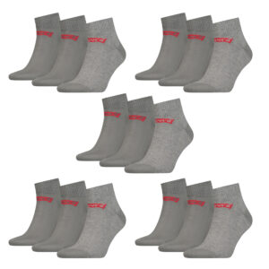 15 Paar Levis 168SF Mid Cut Unisex Socken Sneakersocken Strümpfe 903051001