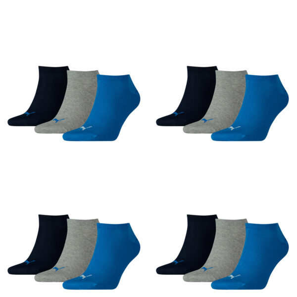 12 Paar Puma Sneaker Invisible Socken Gr. 35 - 49 Unisex für Damen Herren Füßlin...