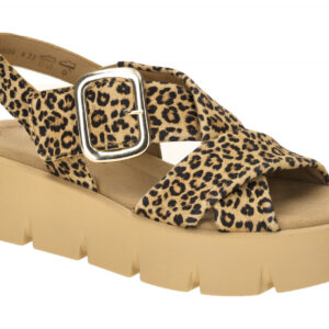 Gabor 64.752.32 hell-braun - Riemchen Sandale f?r Damen