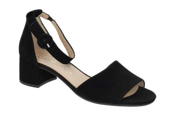 Gabor 62.902.47 schwarz - Riemchen Sandale f?r Damen