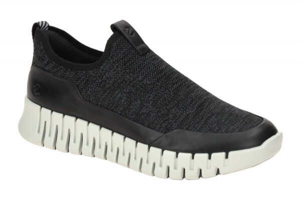 Ecco GRUUV 21833360568 schwarz - sportliche Slipper f?r Damen