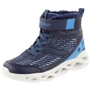 Skechers S Lights Twisted Brights Drovox Jungen Stiefel gefüttert LED 401651L bl...