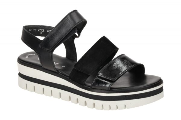 Gabor 64.620.37 schwarz - Riemchen Sandale f?r Damen