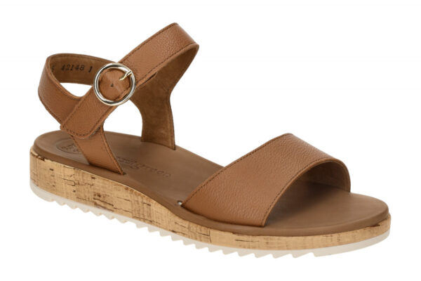 Paul Green 7134-01 braun - Riemchen Sandale f?r Damen
