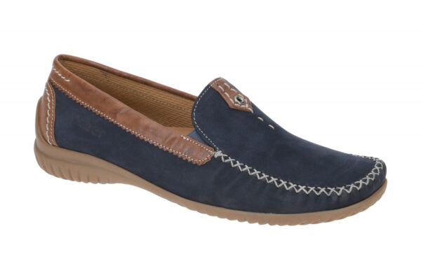Gabor FLORENZ 66.090.46 blau - bequeme Slipper f?r Damen