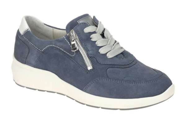 Waldl?ufer M 831004 200 206 blau - bequeme Slipper f?r Damen