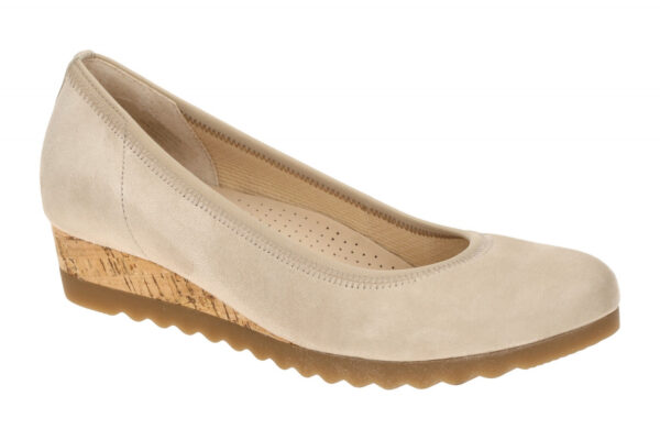 Gabor GENUA 62.641.32 beige - Ballerina - Halbschuhe - Slipper f?r Damen