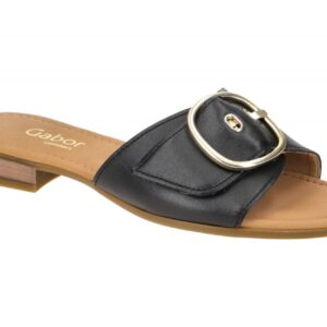 Gabor 22.793.57 schwarz - elegante Pantolette f?r Damen
