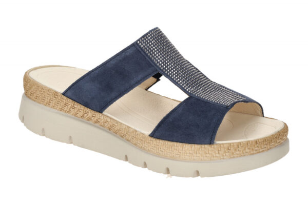 Gabor 63.721.16 blau - bequeme Pantolette f?r Damen