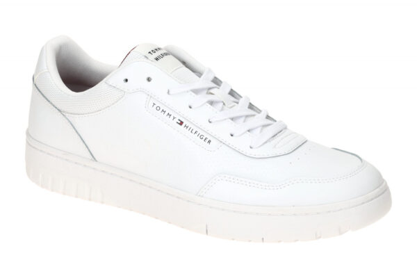 Tommy Hilfiger TH BASKET CORE LTH FM05466 YBS wei? - Sneakers f?r Herren