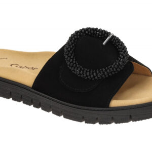 Gabor 63.745.17 schwarz - Pantolette f?r Damen