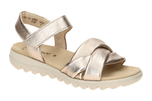 Gabor 64.812.62 grau - Riemchen Sandale f?r Damen