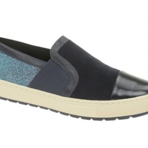 Geox Respira Breeda A Schuhe blau Glitter - Slippers