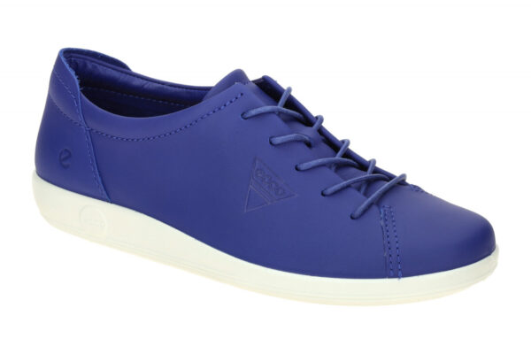 Ecco SOFT 2.0 20658361123 blau - bequeme Halbschuhe f?r Damen