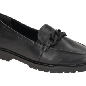 Tamaris Slipper Loafer schwarz Leder 1-24201-41