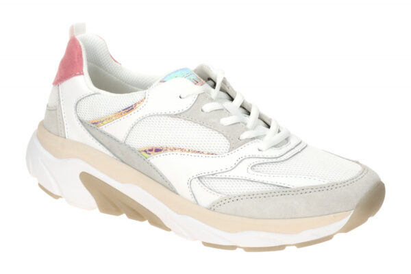Gabor ROLLINGSOFT 66.936.51 wei? - sportliche Halbschuhe f?r Damen