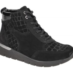 Waldl?ufer K 626801 501 001 schwarz - bequeme Stiefelette f?r Damen