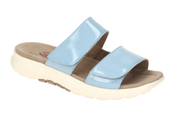 Gabor ROLLINGSOFT 66.811.96 hell-blau - bequeme Pantolette f?r Damen