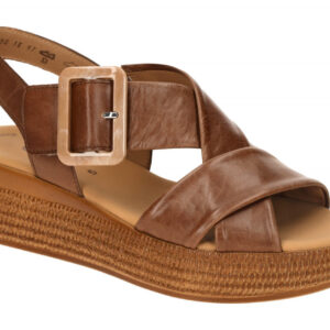 Gabor 64.572.24 braun - Riemchen Sandale f?r Damen