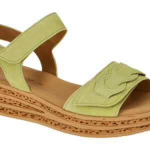 Gabor 44.553.11 hell-gr?n - Riemchen Sandale f?r Damen