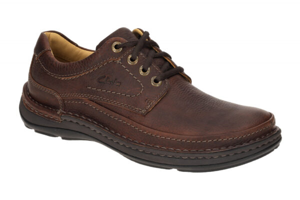 Clarks NATURE THREE 20339005 7 braun - bequeme Halbschuhe f?r Herren