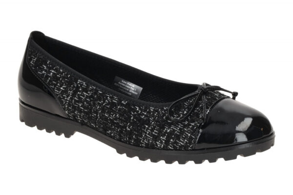 Gabor 74.100.47 schwarz - Ballerina - Halbschuhe - Slipper f?r Damen